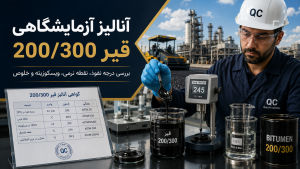 آنالیز آزمایشگاهی قیر 200/300
