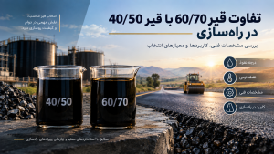 تفاوت قیر 60/70 با قیر 40/50 در راهسازی